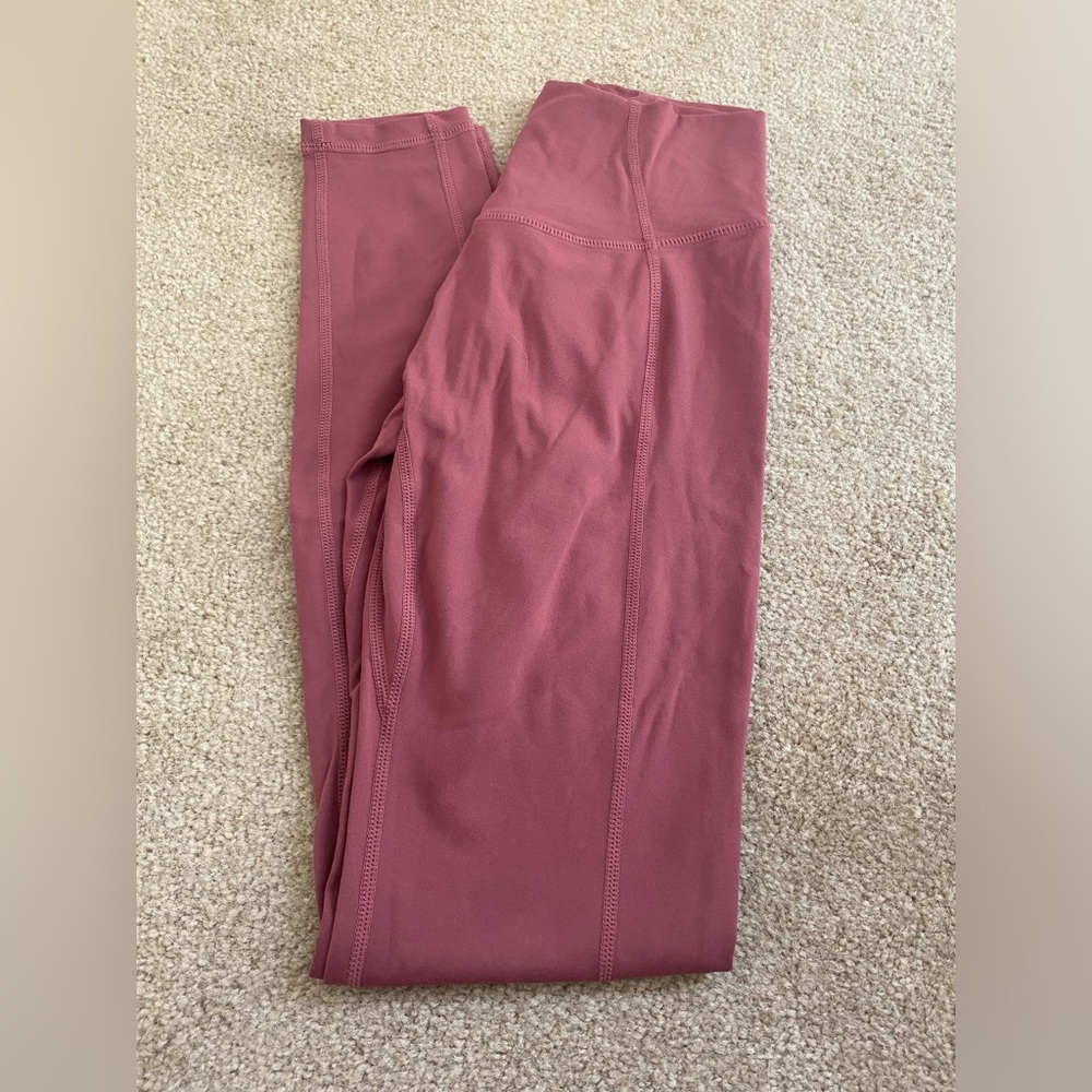 TLF Apparel Contour high Waisted Scrunch Leggings in Mauve size Small
